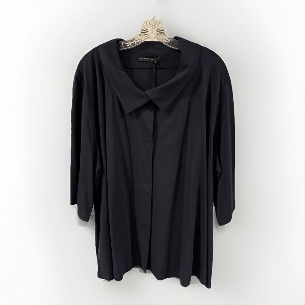 Gudrun Grenz Dark Blue Women’s Blouse New With Tags Size 2XL